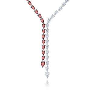 GARAGANTILLA PREMIUM DOBLE NAVETTE RODINADA CON RUBI