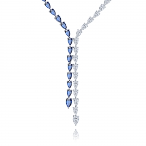 GARAGANTILLA PREMIUM DOBLE NAVETTE RODINADA CON AZUL