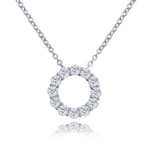 CONJUNTO ALDABA  CON RODIO BLANCO, DIAMETRO EXTERNO 15 MM