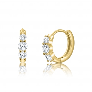 PAR AROS ARGOLLA 3 CUBIC PREMIUM AMARILLO 12 MM