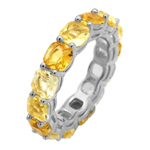ANILLO SIN FIN CUSHION PREMIUM DEGRADE YELLOW RODINADO