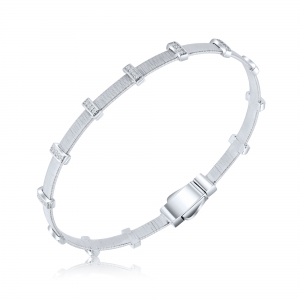 PULSERA ESCLAVA PREMIUM CON CIERRE Y 12 TRABAS RODINADA