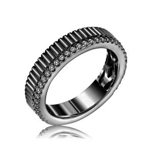 ANILLO PREMIUM ENDLESS RODIO NEGRO