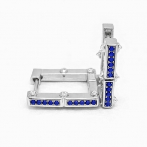 Aros Link1945 Rectangulares Plateados