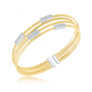 PULSERA PREMIUM ESCLAVA 3 HILOS CON APLIQUE COMBINADA