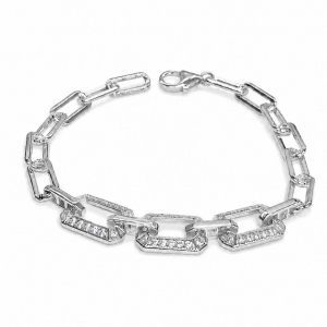 Pulsera Link1945 Prisma Plateda