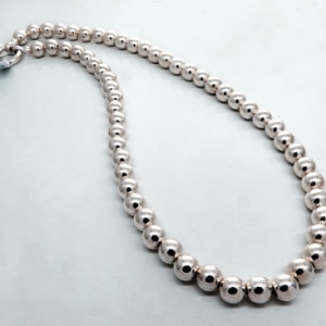 collar bolitas 8 mm (precio x 40 cms )