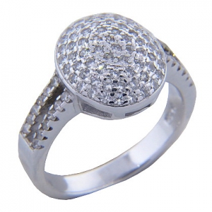 anillo ovalado micropavee medio sinfin