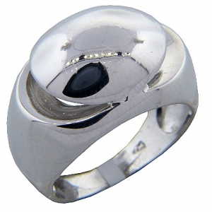 anillo platabella cabuchon sin piedras rodinado