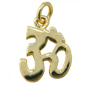 Colgante ohm enchapado amarillo platabella sin piedra