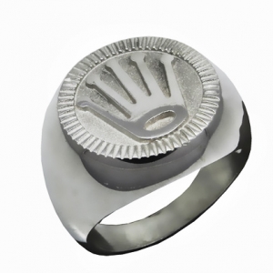 Anillo tipo sello corona