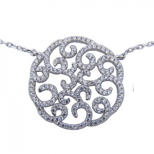 conjunto calado con piedras blanco