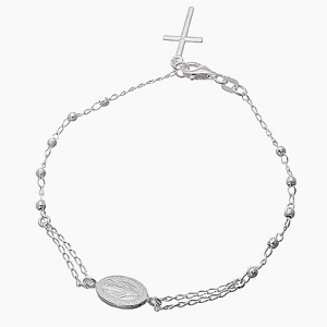pulsera Rosario blanca