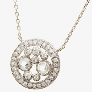 conjunto circulo calado con piedras