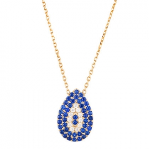 conjunto amarillo, ojito en forma de gota con piedras