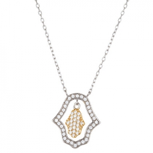 conjunto manito blanca y manito dorada con piedras