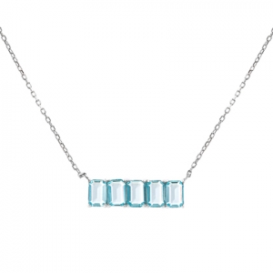 conjunto barrita piedras baguettes celestes