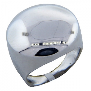 Anillo platabella rodinado plato grande