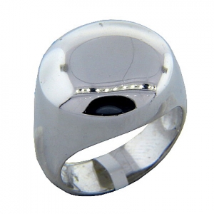 Anillo platabella rodinado plato mediano