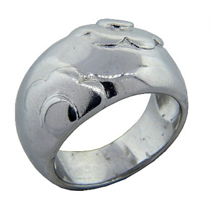 anillo platabella rodinado bombe dos flores gigante