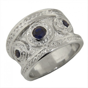 Anillo bizantino con circulos platabella