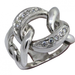 Anillo groumet con piedras platabella
