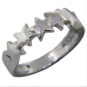 anillo estrellas corridas platabella