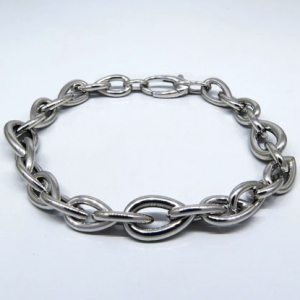 pulsera eslabonada blanca 