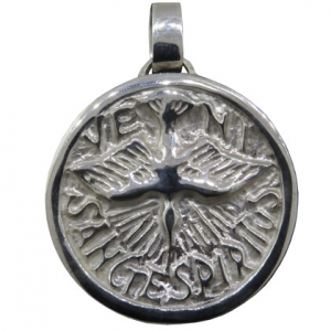 dije espiritu santo virola, ( diametro : 4cm )