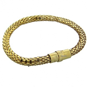 Pulsera imantada escamas amarilla