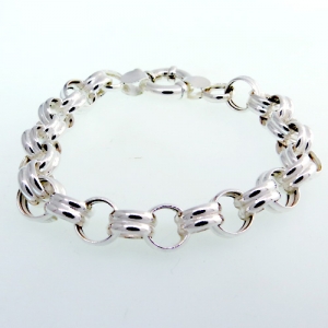 Pulsera doble rolo contrargolla doble
