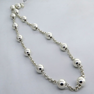 collar rolo con bolitas de 9 mm intercaladas (precio x 40 cms )