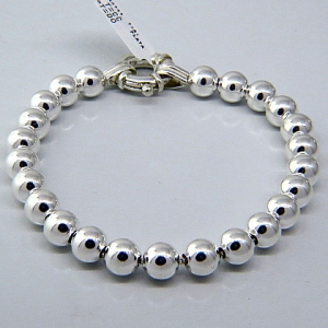 Pulsera bolitas 7 mm cierre marinero	