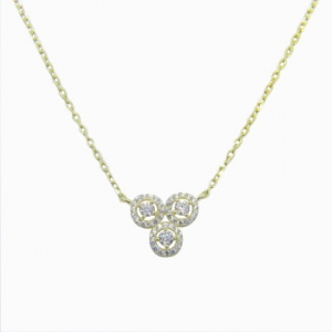 conjunto tres círculos con piedras, amarillo