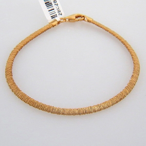 pulsera rosada hilos enroscados 3mm