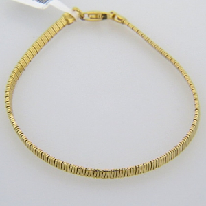 pulsera tubo gas chata amarilla