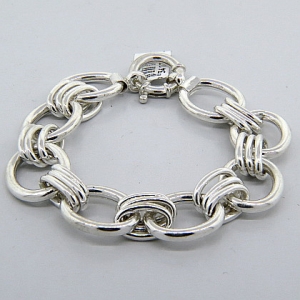 pulsera eslabones ovalados cierre marinero 