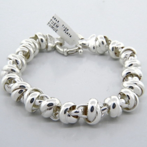 pulsera eslabones trenzados chicos