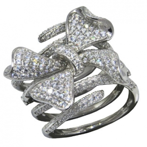 anillo monio pavee tipo resorte