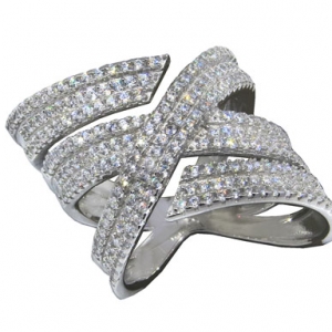 anillo tipo abierto, inclinado, pavee